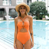 Cut Out One-Piece Backless Swimsuit