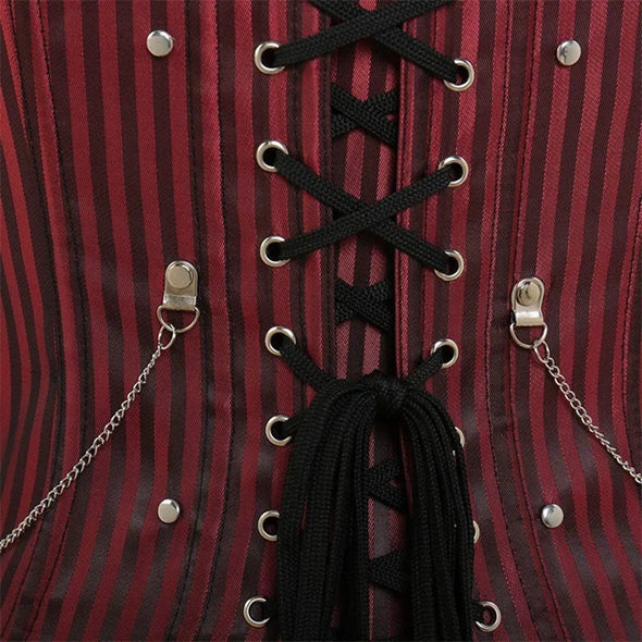 Black Red Gothic Corset