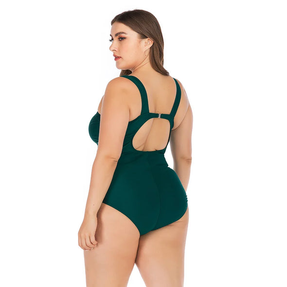 Solid Color One Piece Soft Swimsuit