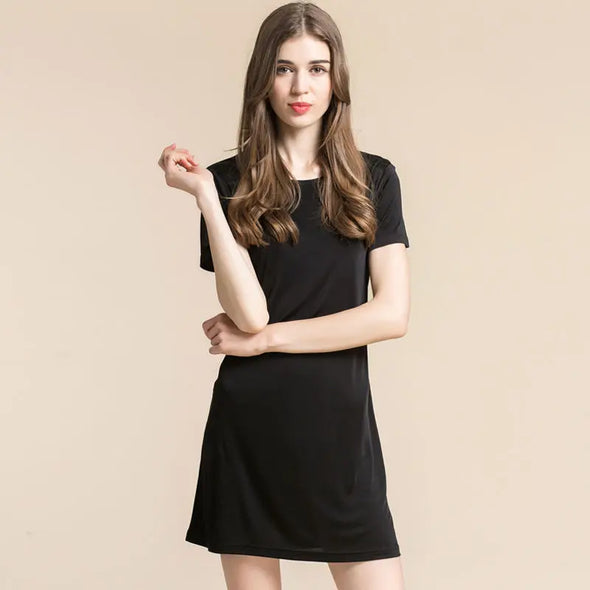 Women Full Slips with Short Sleeve