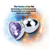 Crystal Jewelry Heart Butt Plug