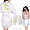 Classy White Lace Bridal Robe