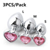 Crystal Jewelry Heart Butt Plug